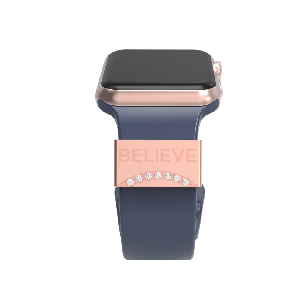 Callancity Watch Band Charms With Bling Crystals For Apple Watch Series 7 6 5 4 3 2 1 Smart 